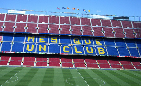 Graderia buida del Camp nou
