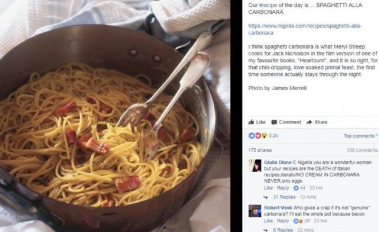 Una xef britànica enfureix els italians amb la seva polèmica salsa carbonara