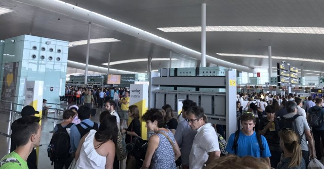 Colas Aeropuerto Barcelona El Prat 1