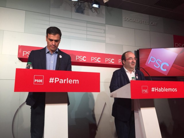 Pedro Sanchez y Miquel Iceta 1