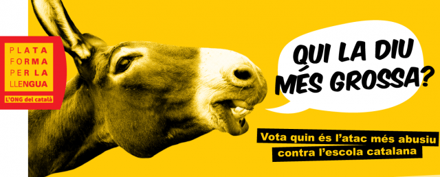 Plataforma per la Llengua inicia una votació contra qui ha tractat pitjor les escoles catalanes
