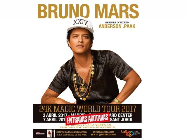 Bruno mars agotadas 1