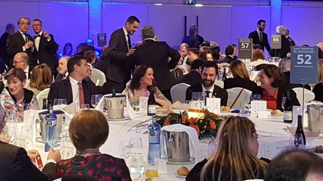 Torrent va participar en el sopar de gala del Col·legi d'Advocats amb la degana i el ministre