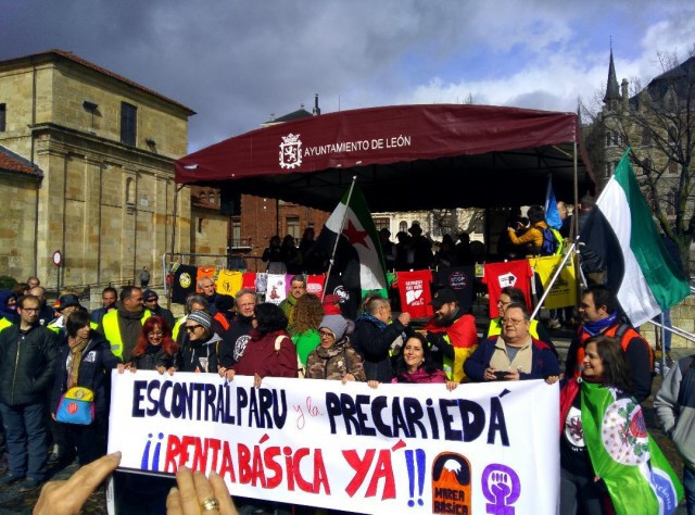 La marxa Lleó-Madrid per la renda bàsica inicia aquest dissabte el seu recorregut