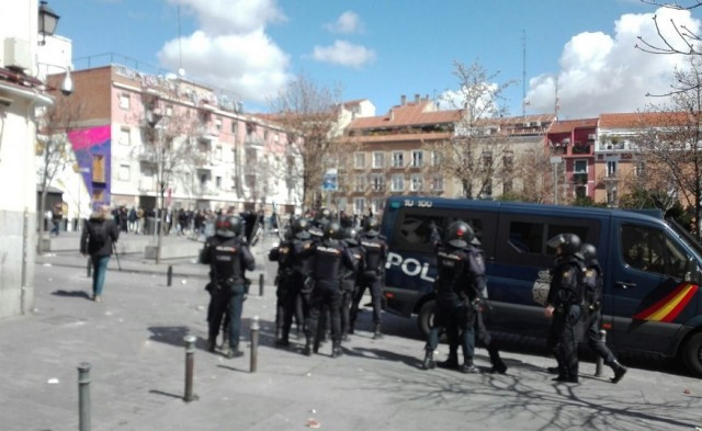 Noves concentracions a Lavapiés després dels aldarulls amb la policia