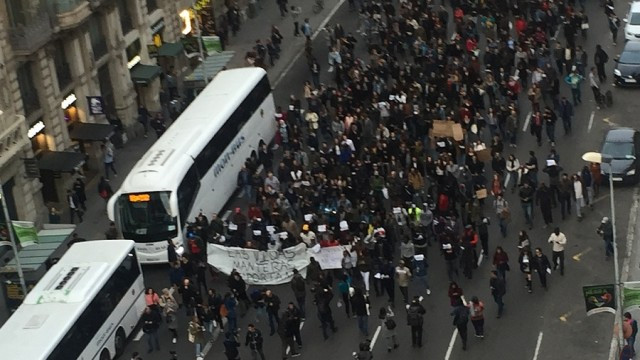 Manifestacin barcelona mantero lavapis