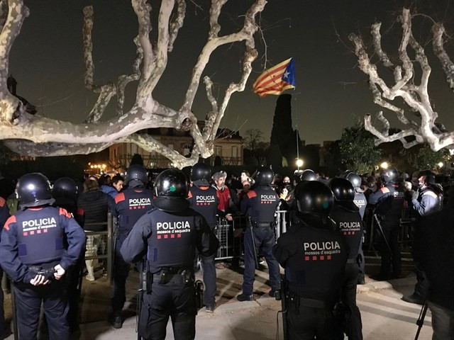 Mossos cdr protestas parlament