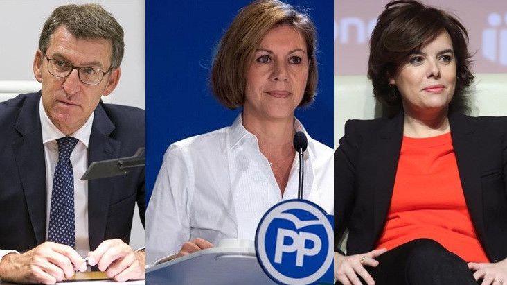 Les travesses per succeir Rajoy: Feijóo, Cospedal i Santamaría