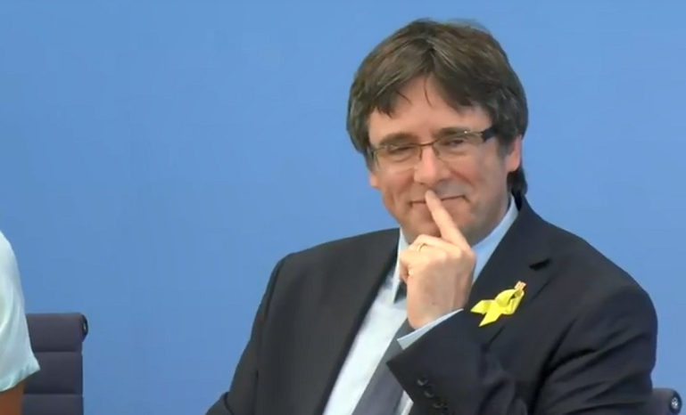 Rueda de prena de Puigemont en Alemania