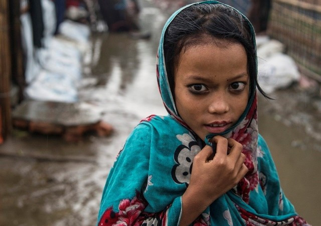 Nina rohingya refugiada unicef