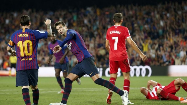 Bara girona gol pique