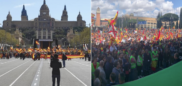 DosperspectivasdiferentesdelaconcentracindeVoxenBarcelona