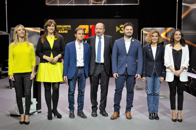 Cayetana lvarez de Toledo PP Laura Borrs JxCat Jaume Asens ECP Vicent Sanchis TV3 Gabriel Rufin ERC Meritxell Batet PSC Ins Arrimadas Cs