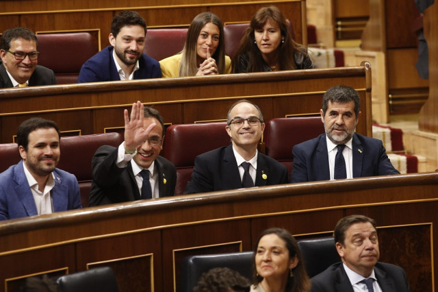 EuropaPress Alberto Garzn Josep Rull PDeCAT Jordi Turull PDeCAT PDeCAT y Jordi Snchez ANC 2