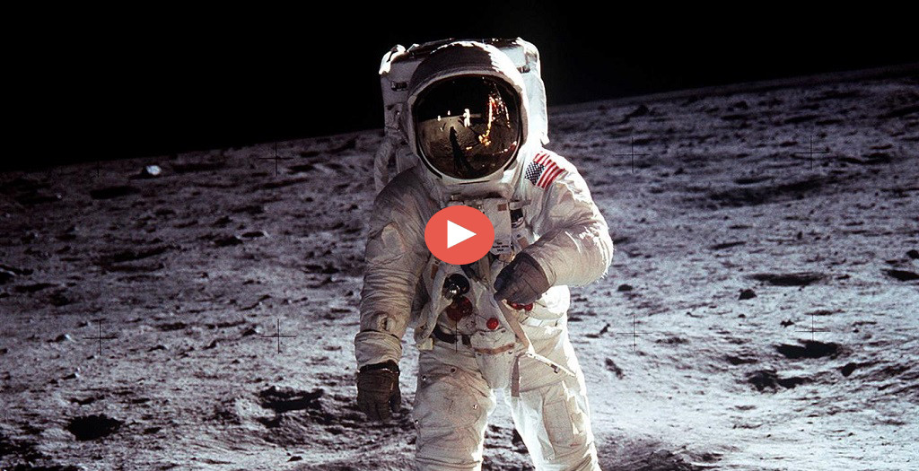 Una de las fotos más famosas de la llegada a la Luna video