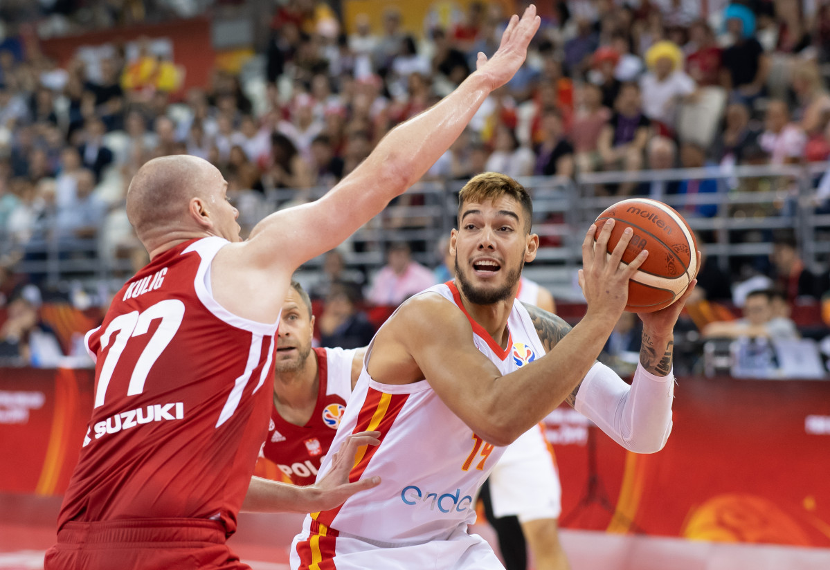 Selección española de baloncesto contra la selección polaca