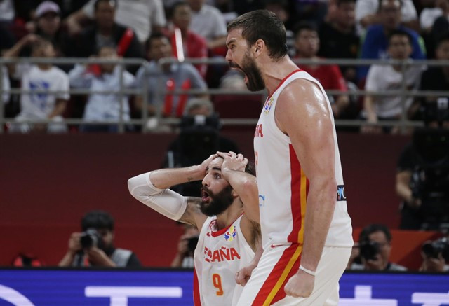 Espau00f1a contra australia baloncesto