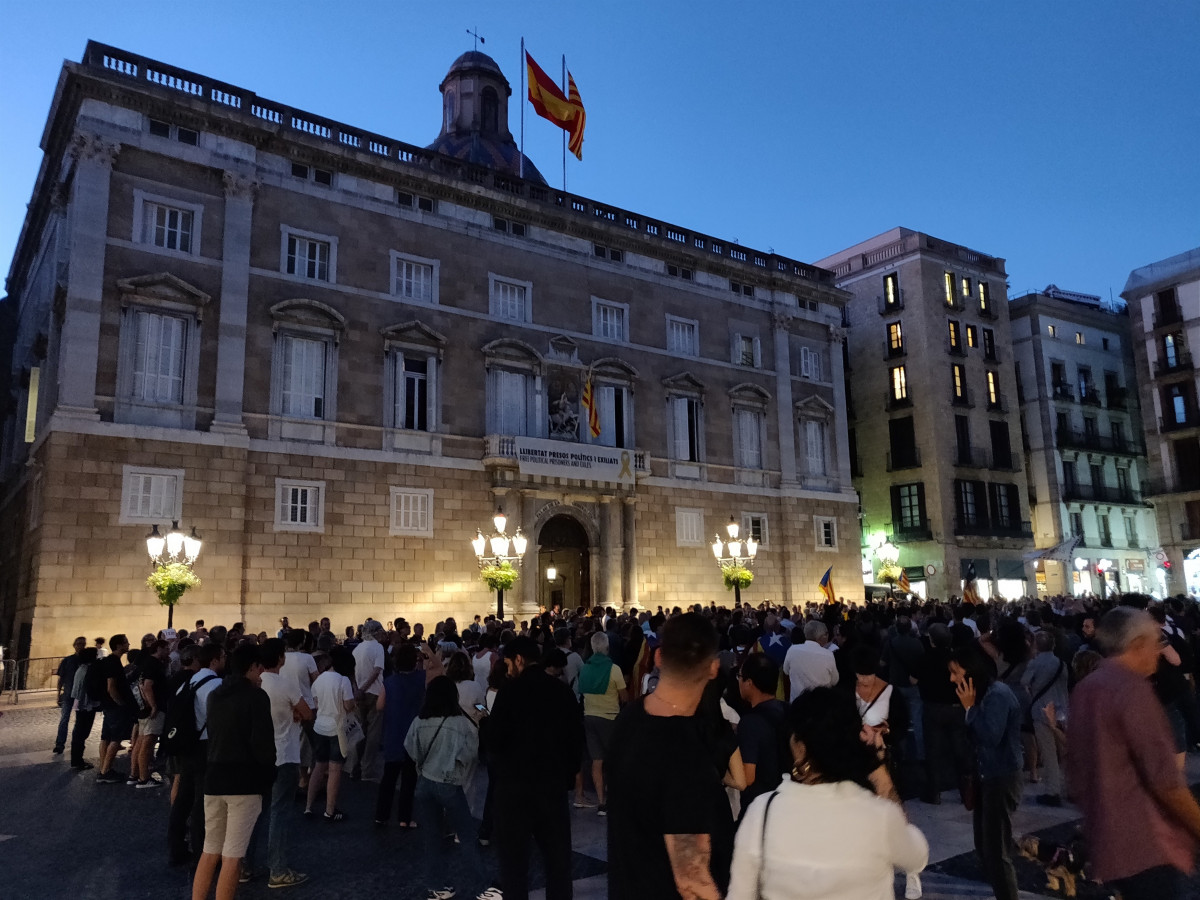 Manifestación ciudadana tras la prisión incondicional de los CDR
