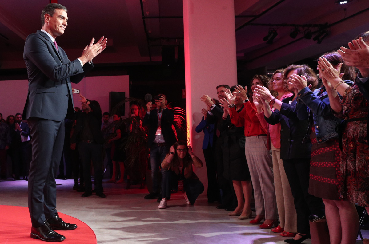 Pedro Sánchez en precampaña