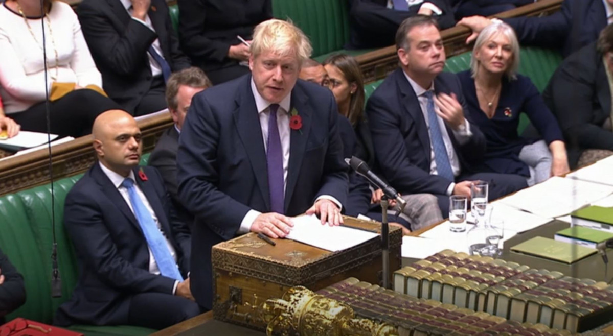 Boris Johnson debat parlamentari 28 octubre