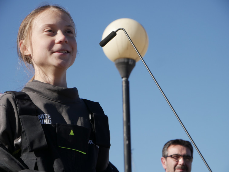 Greta desembarca a Lisboa després de 21 dies d'expedició oceànica