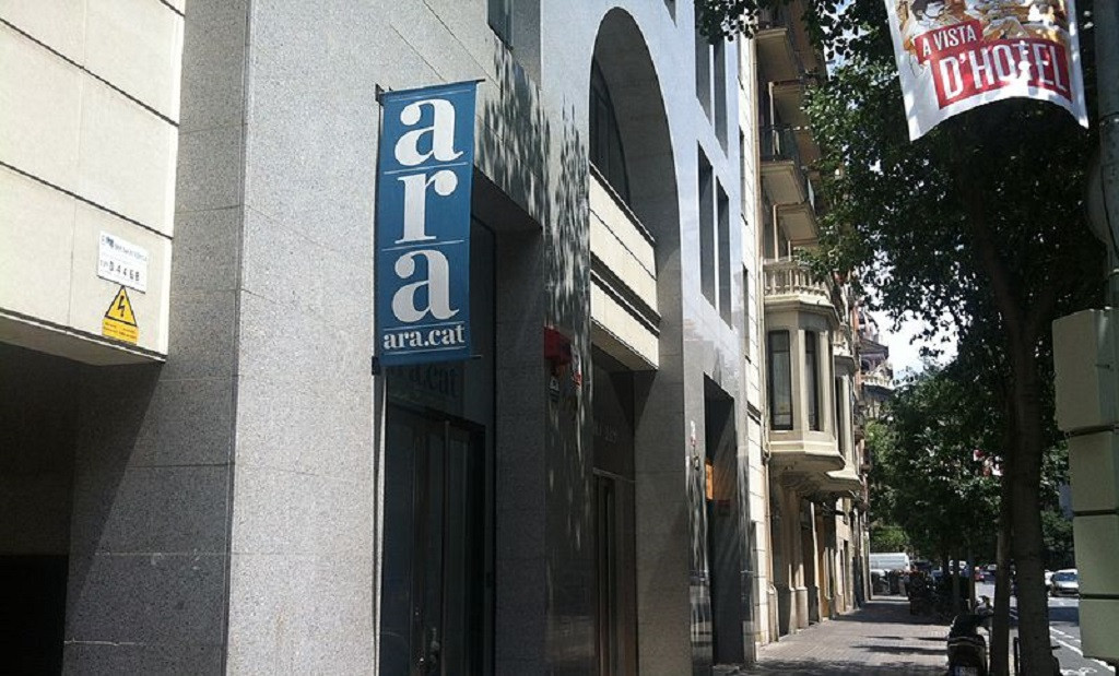 La sede del diario ARA CC