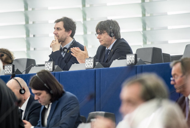 PuigdemontenelplenodelParlamentoEuropeo