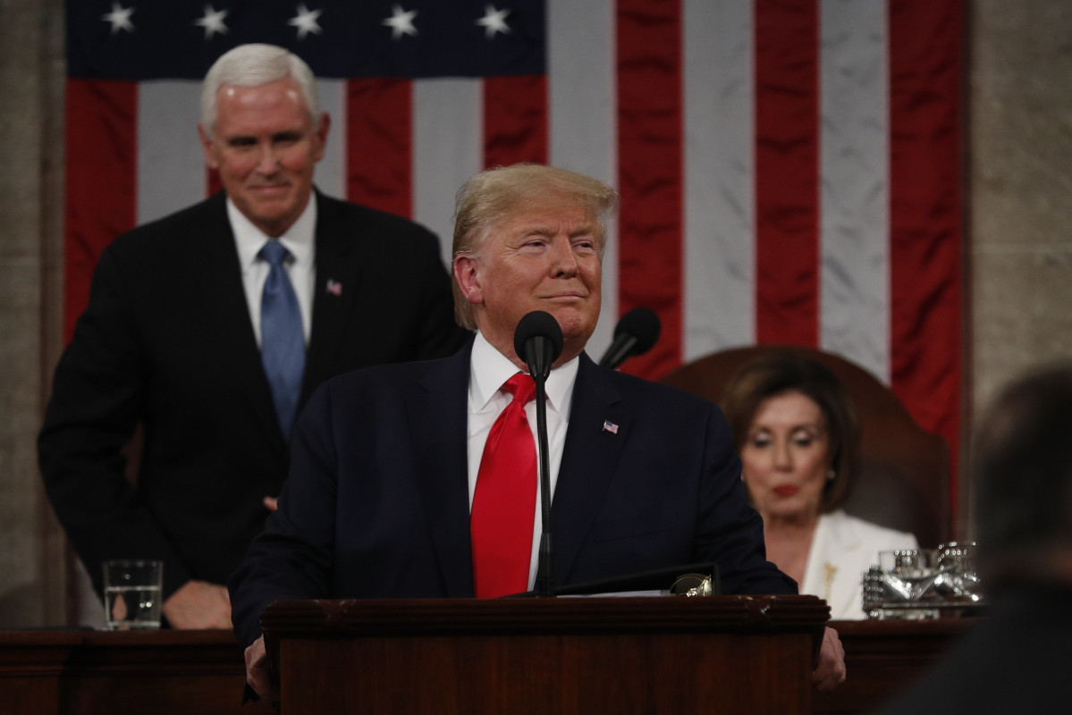 Trump en el debate del Estado de la Unión 2020