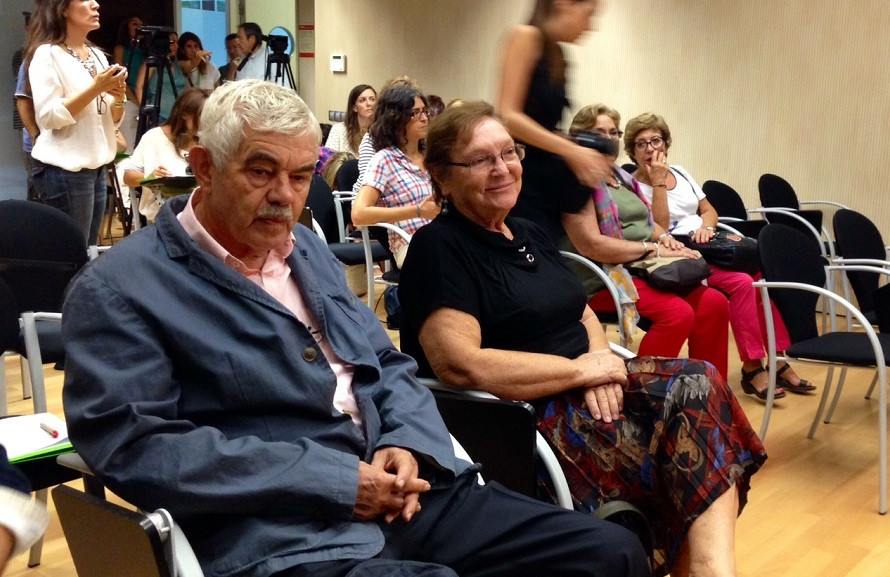 El expresidente Pasqual Maragall y su mujer Diana Garrigosa