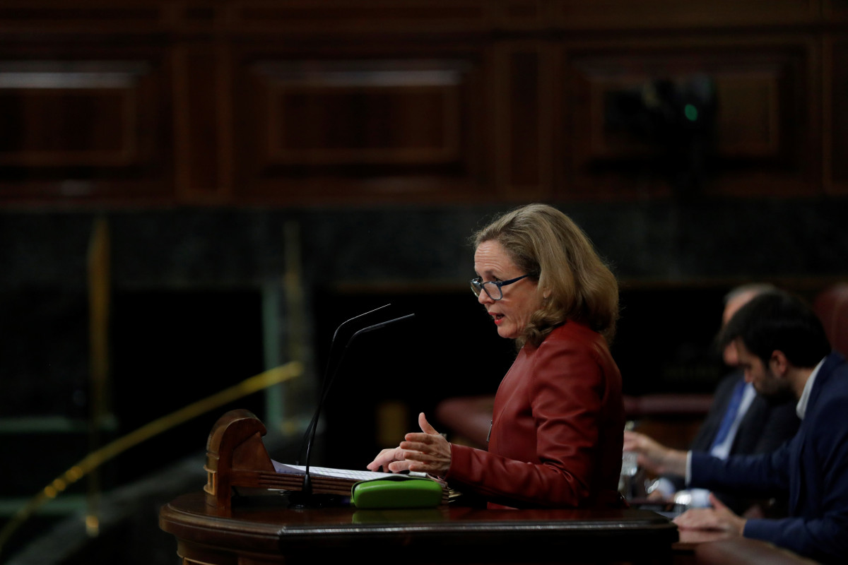 La vicepresidenta tercera del Gobierno y ministra de Asuntos Económicos y Transformación Digital, Nadia Calviño