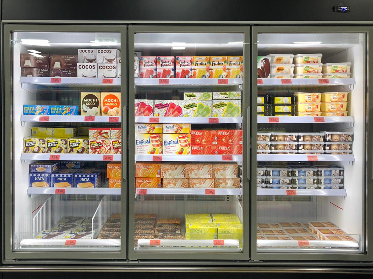 FOTOGRAFIA Lineal de gelats de Mercadona