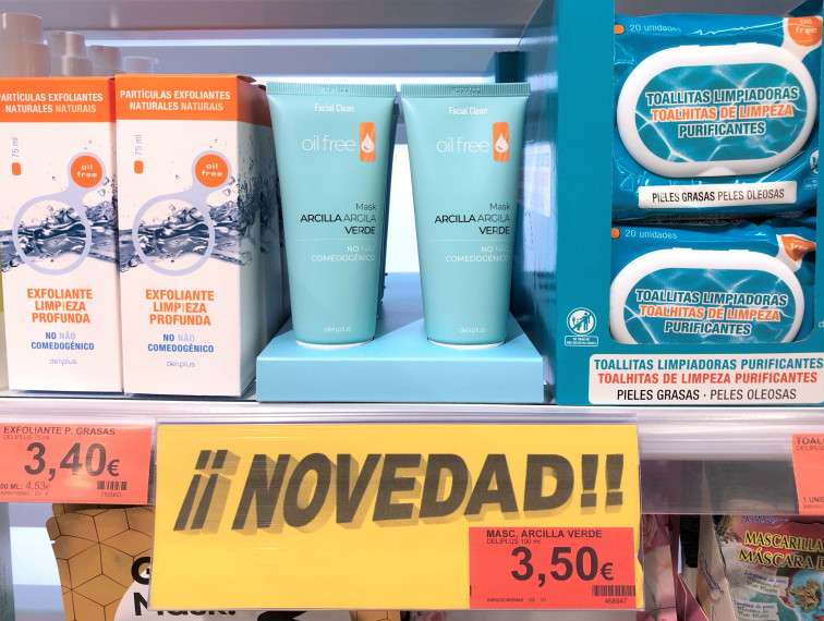 Mercadona ven 3.000 màscares facials d'argila verda Deliplus al dia