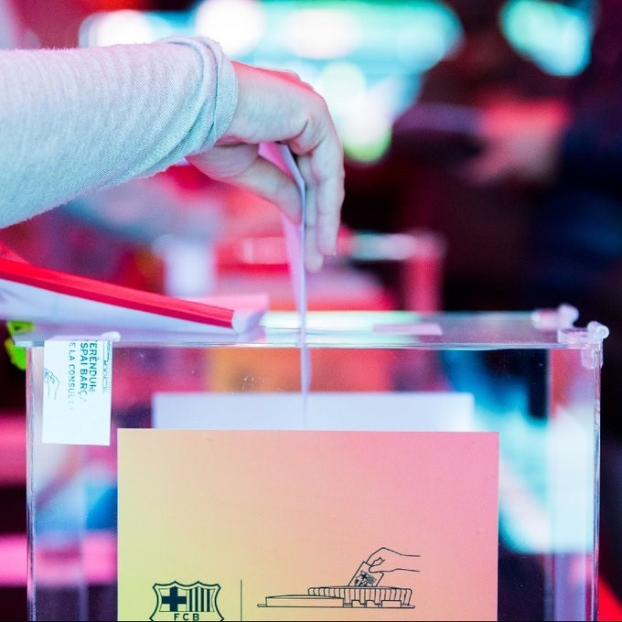 Votación electoral en el FC Barcelona