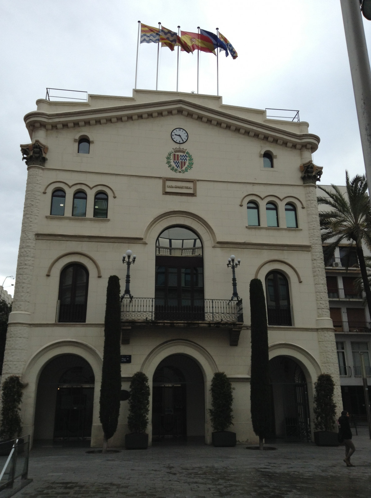 Façana de l'Ajuntament de Badalona