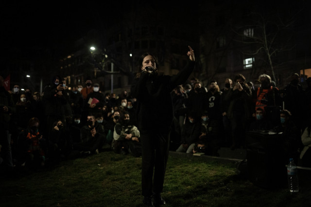 EuropaPress 3567940 concentracion barcelona apoyo rapero pablo hasel miercoles 17 febrero 2021