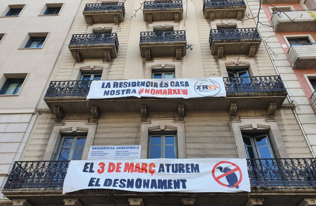 Suspès el desnonament de la Residència Geriàtrica barcelonina Nostra Senyora de Meritxell