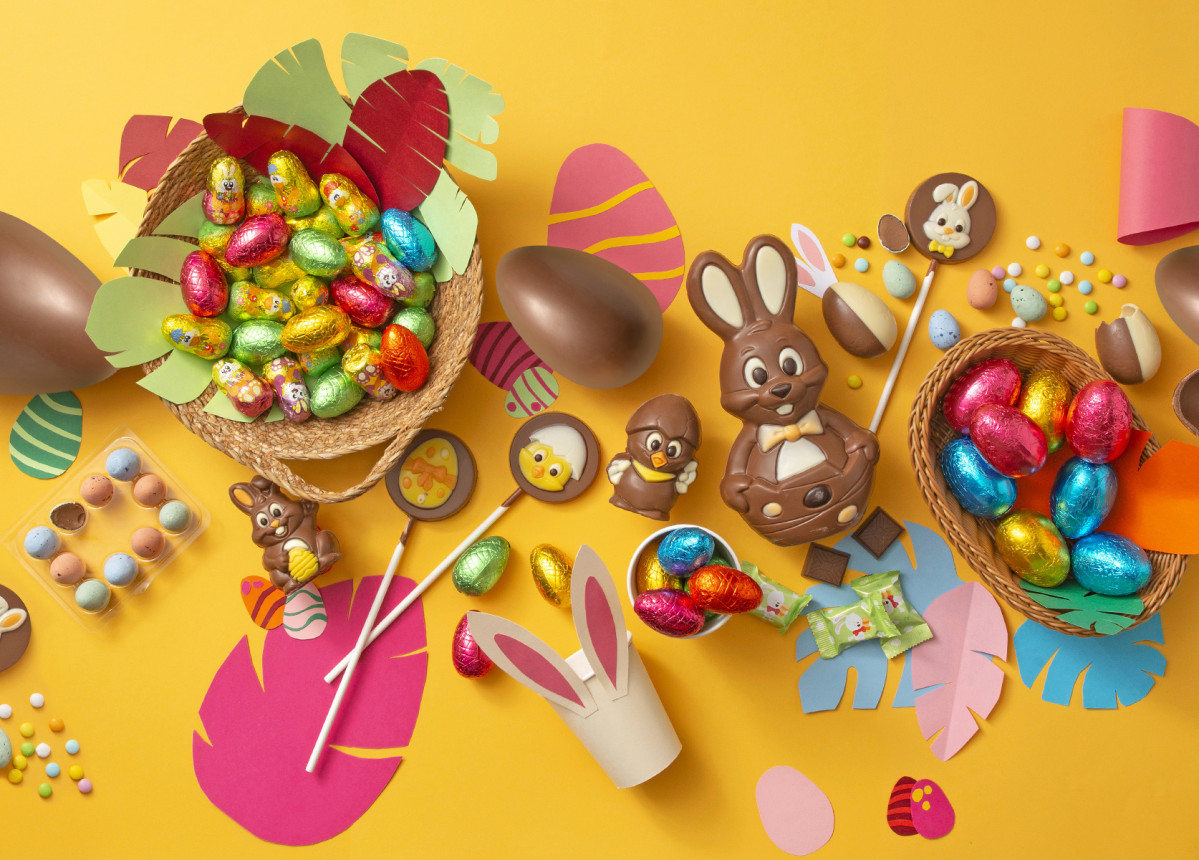 FOTOGRAFIA Assortiment de dolços de Pasqua al lineal de Mercadona