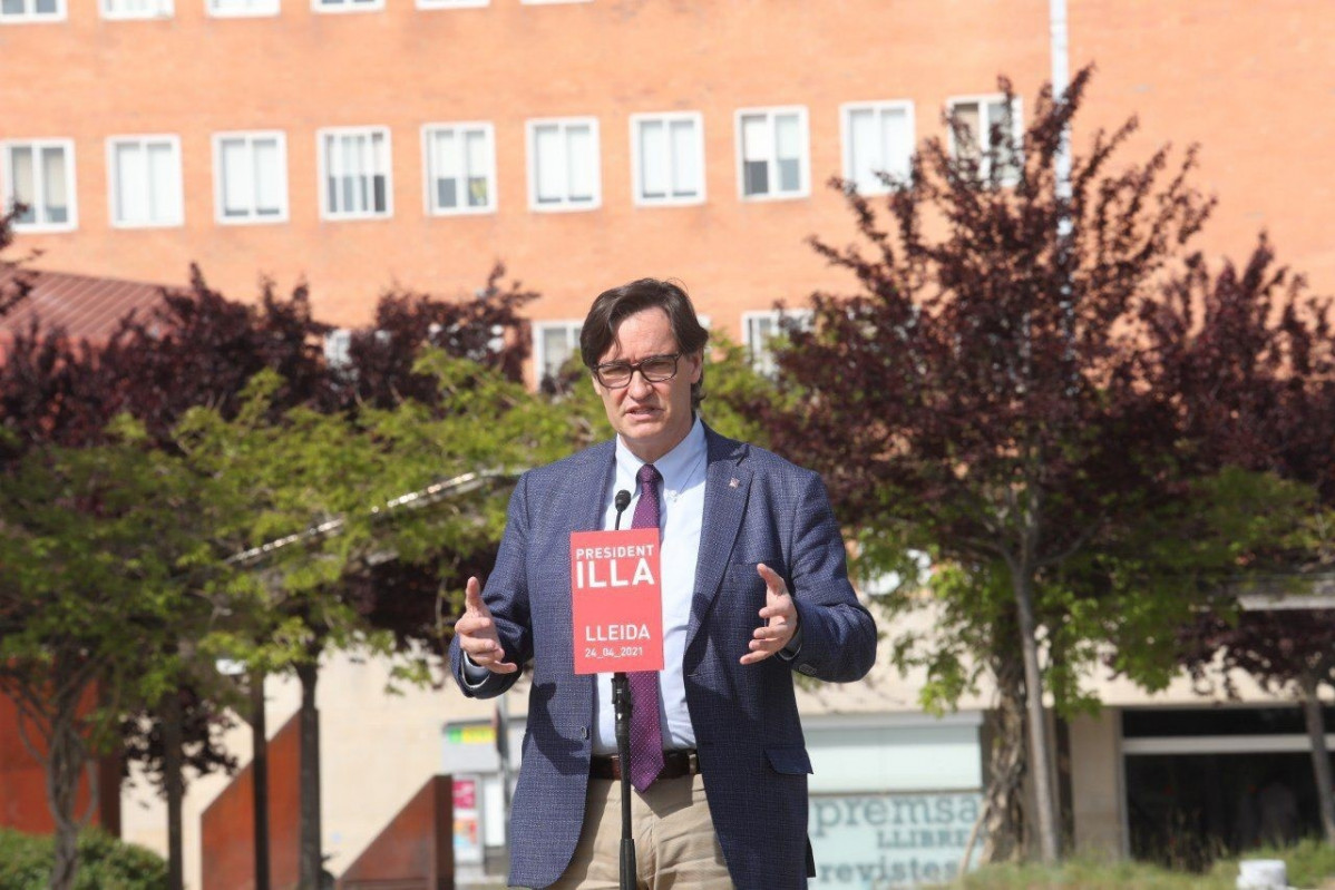 El candidat del PSC a la Presidència de la Generalitat, Salvador Illa.