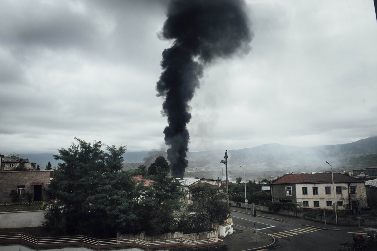 Bombardeigs a l'Alt Karabakh.