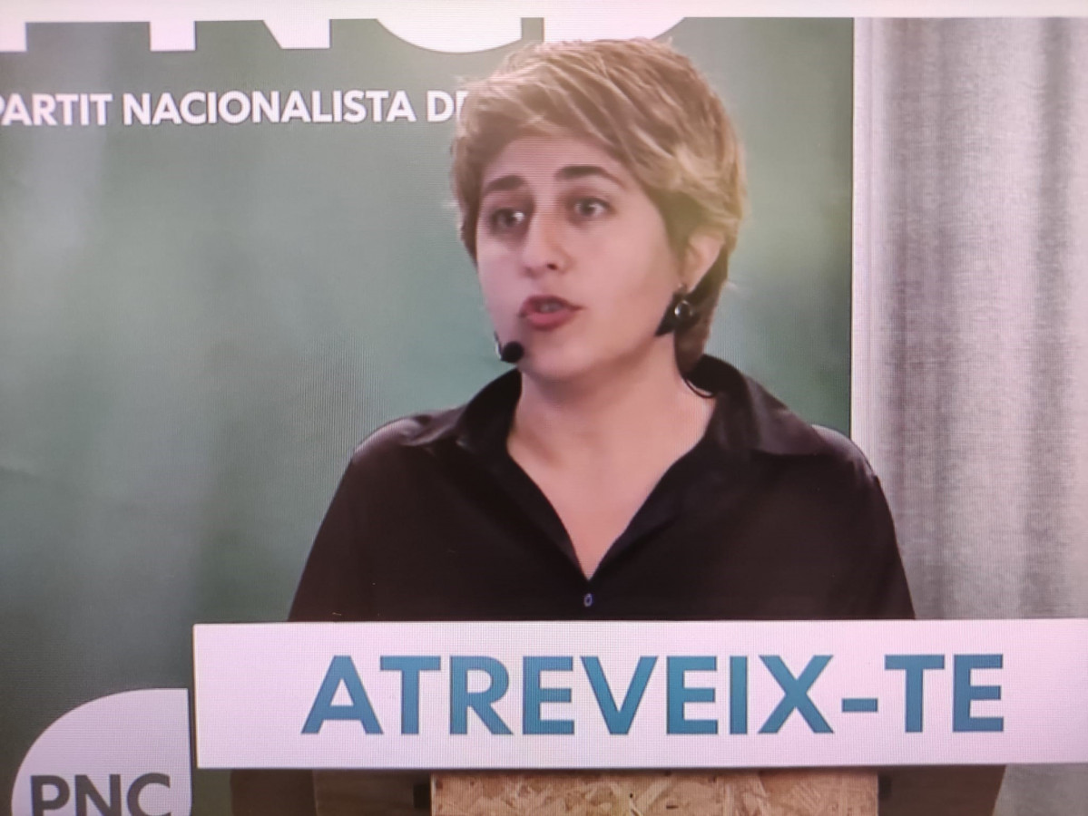 La líder del PNC, Marta Pascal, en la clausura de la convenció del partit