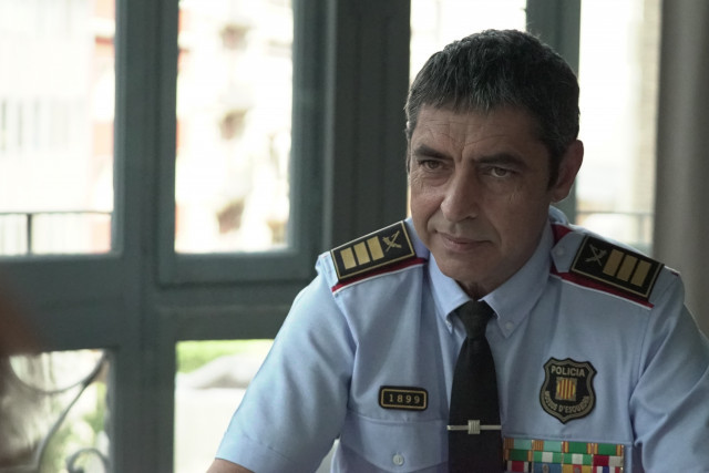 El major dels Mossos d'Esquadra, Josep Lluís Trapero, en una entrevista en Tv3.