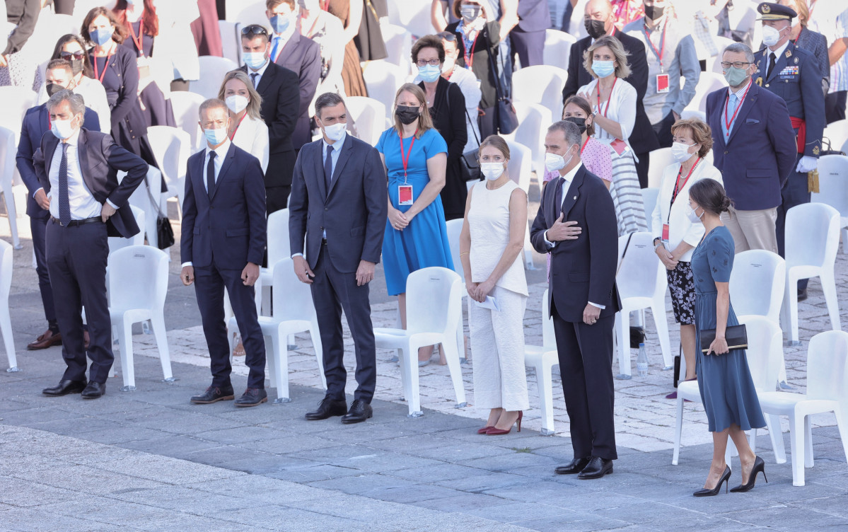 Homenaje de Estado a las víctimas del Covid en el Palacio Real, presidido por los Reyes.
