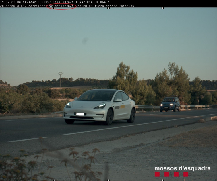 Denunciat un conductor per circular a 187 km/h per la C-14 a Verdú