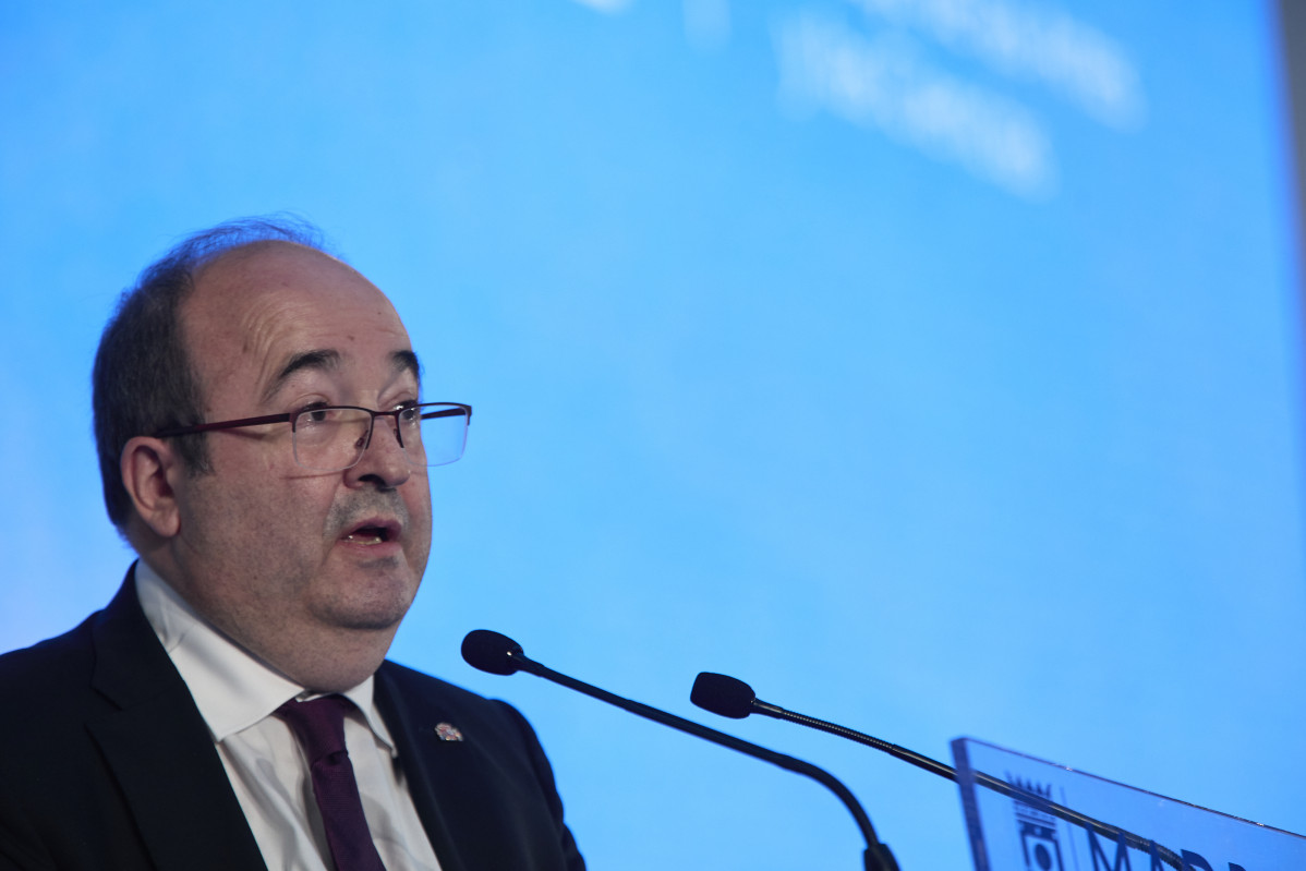El ministro de Cultura y Deporte, Miquel Iceta