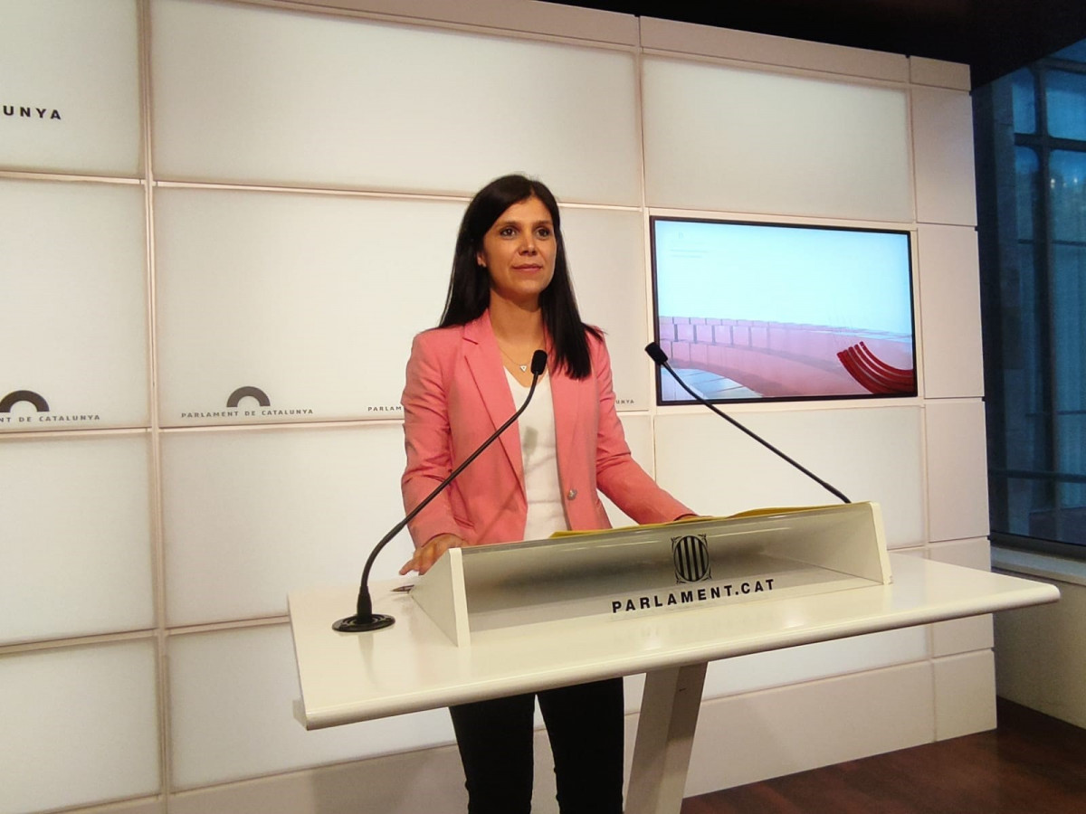 La secretaria general adjunta y portavoz de ERC, Marta Vilalta.