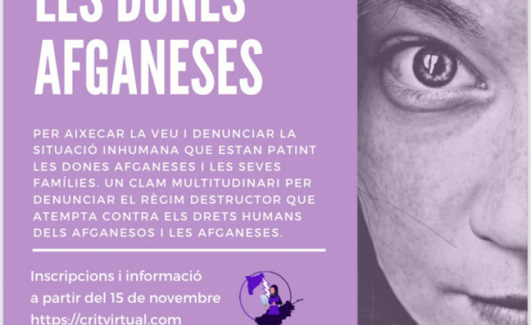 Catalunya defensarà les dones afganeses a la primera manifestació virtual aquest dissabte