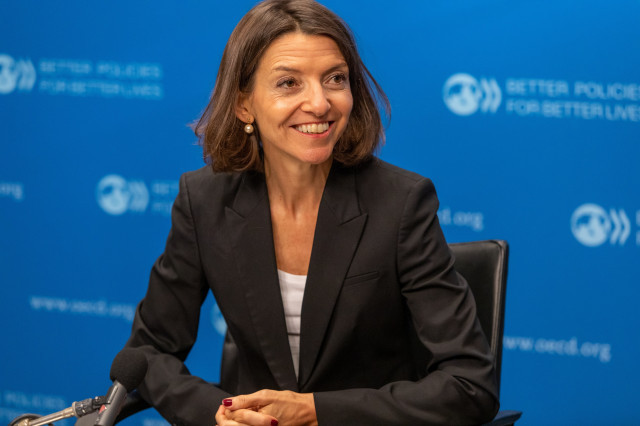 EuropaPress 3320880 19 september 2019 laurence boone chief economist of the oecd presented the