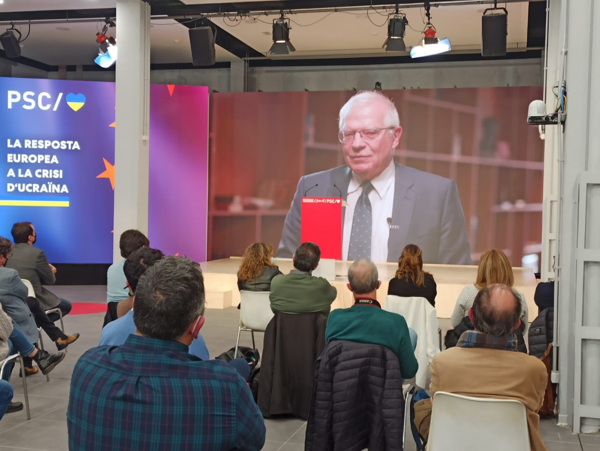 EuropaPress 4321806 intervencion grabada alto representante ue josep borrell acto psc ucrania