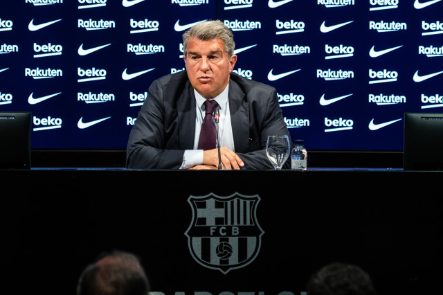 EuropaPress 4390627 joan laporta president of fc barcelona attends during press conference to