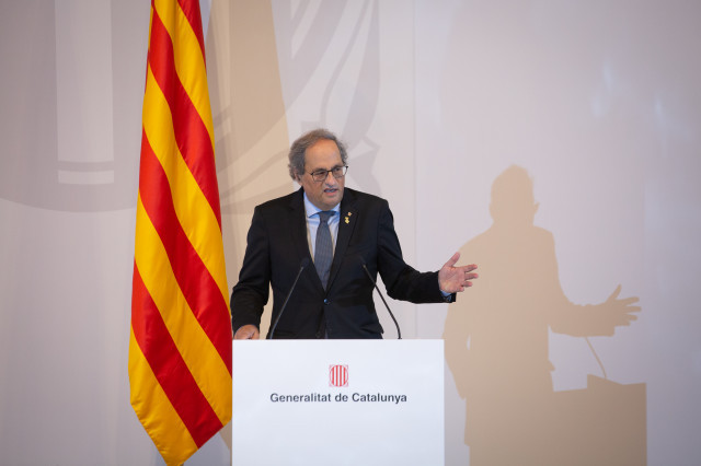 EuropaPress 3771495 expresidente generalitat quim torra acto presentacion informe grupo trabajo